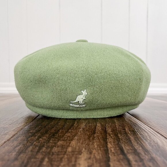 Kangol Wool Spitfire Cap Hat Newsboy Unlined Soft Size Medium Green Style 0259BC - Picture 3 of 13